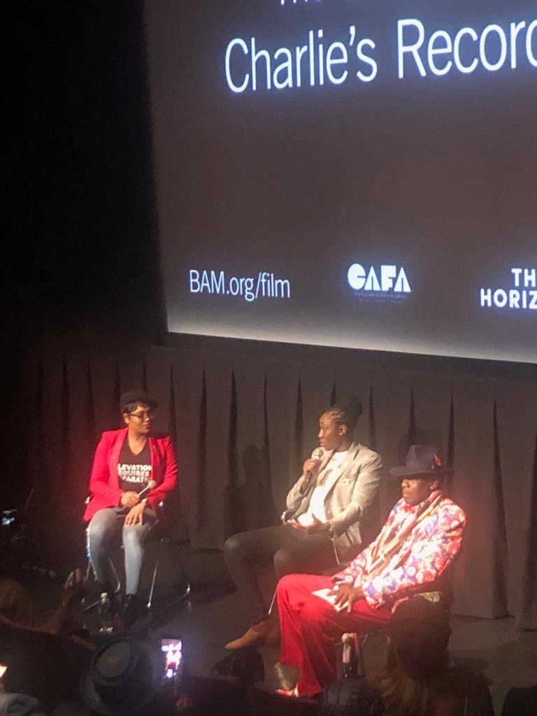 Caribbean blogger and podcaster, Jay Blessed moderated the Q&A with Charlie's Records owner, Rawlston Charles and his WNBA star daughter and film creator, Tina Charles at BAM Cinemas back in 2019.