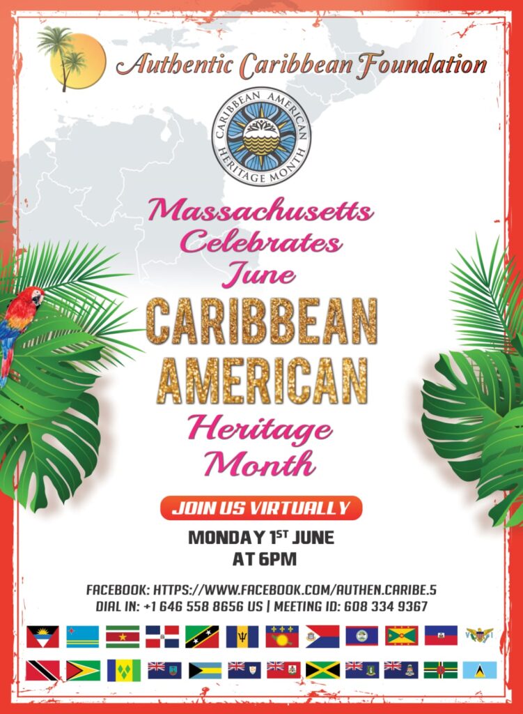 National Caribbean American Heritage Month - Massachusetts, virtual