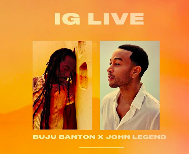 Buju Banton and John Legend Memories IG LIve review