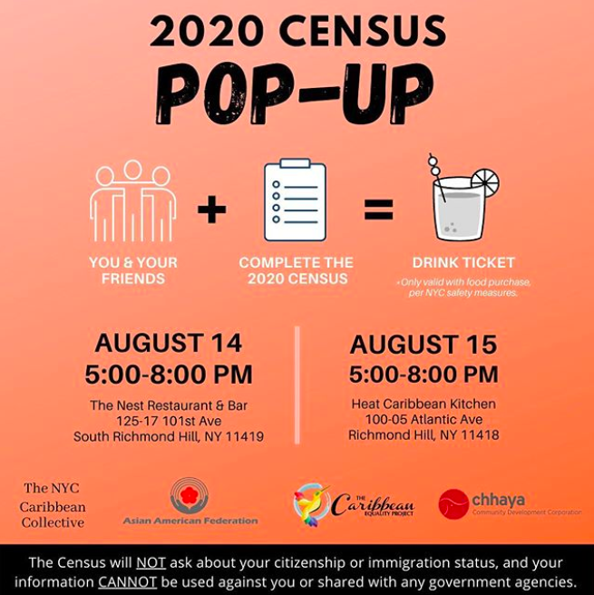 NYC Caribbean Collective is holding a 2020 Census Drive focused on getting Caribbean Americans registered!
