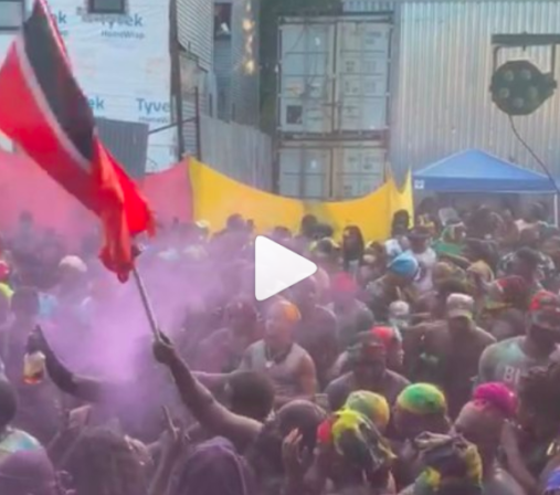 Brooklyn Jouvert 2020 fete during the coronavirus - COVID19 pandemic, by Jason Benn and Fetemasters.