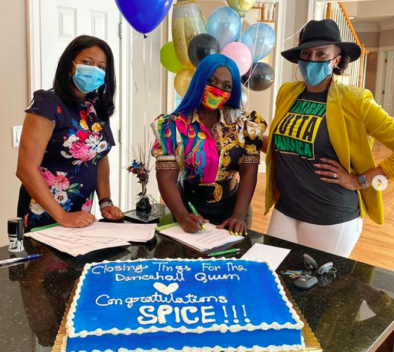 Grace Hamilton, better known as dancehall queen Spice, has surprised her two children with a new home in Atlanta.