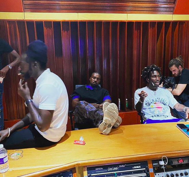 Kanye West meets with Buju Banton in Jamaica, Sept. 2020. 